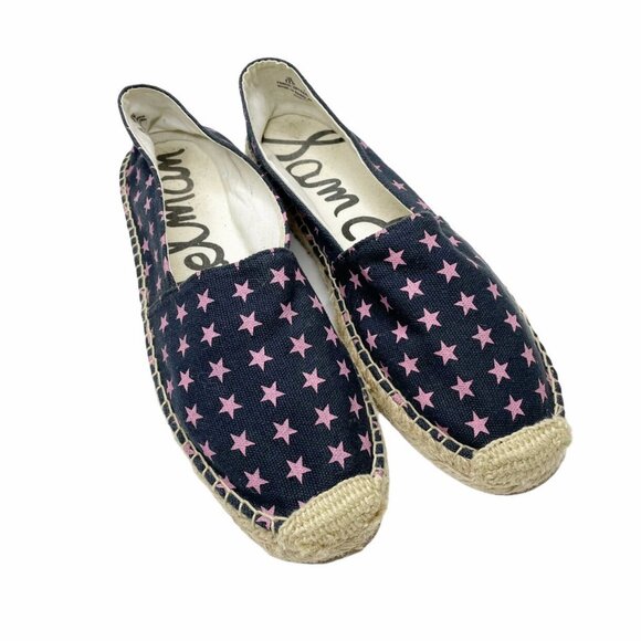 Sam Edelman Pink & Navy Star Espadrilles - Picture 1 of 7